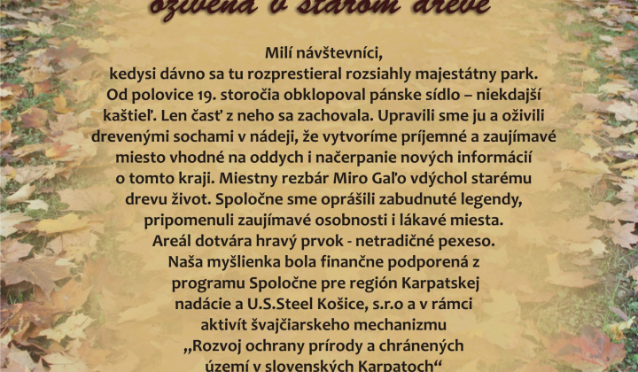 23. fotografia fotogalérie Možnosti turistiky / Krása spod Polonín oživená v starom dreve - foto