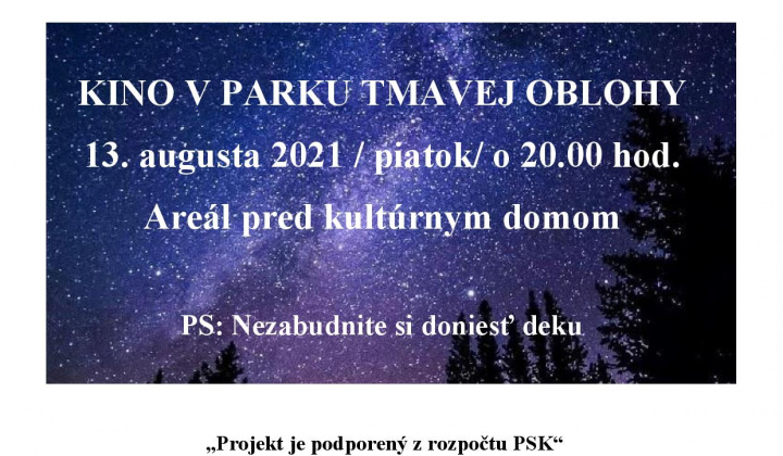 1. fotografia fotogalérie Úradná tabuľa / Kino pod holým nebom - foto