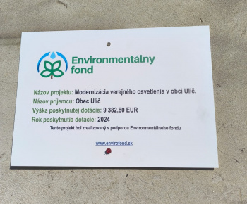 Úradná tabuľa / Envirofond - foto