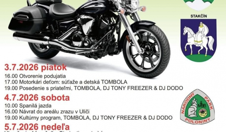 Fotka - Stretnutie motorkárov 14.ročník ''SPOZNAJ VÝCHOD VÝCHODU'' 3.-5.júla 2026