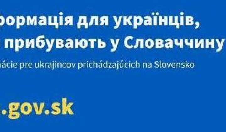 Інформація для українців, що прибувають у Словаччину